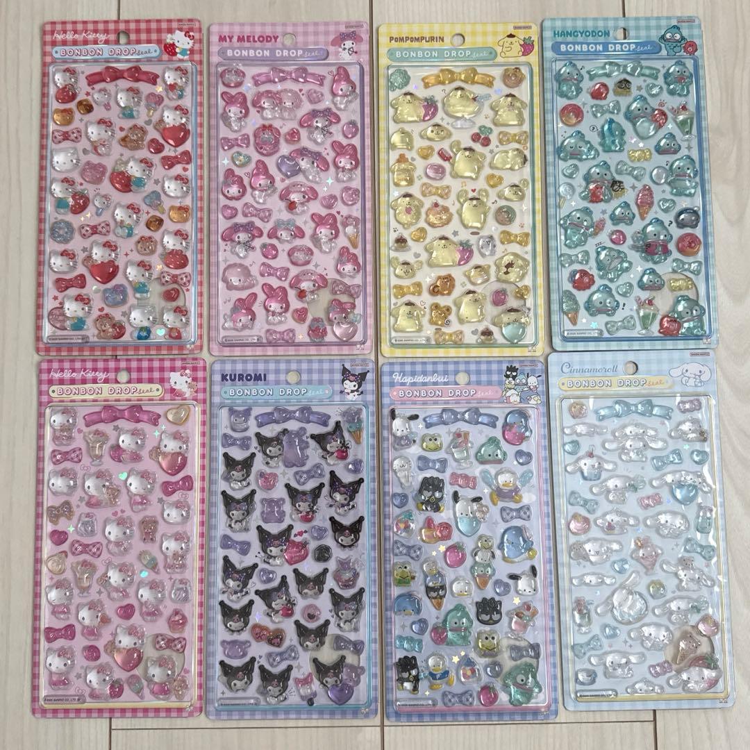 正規品 ボンボンドロップシール サンリオ ８種セット まとめ売り 第2弾