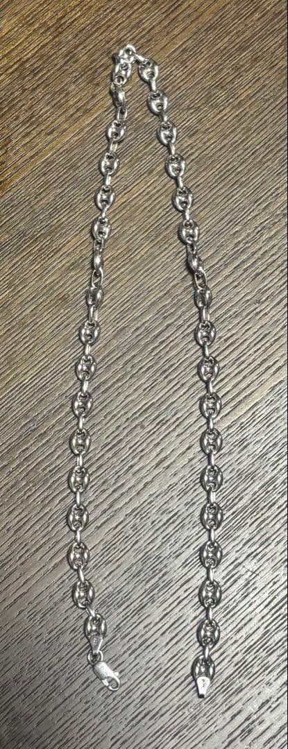 シルバー ネックレス パフグッチ 幅4mm 45cm