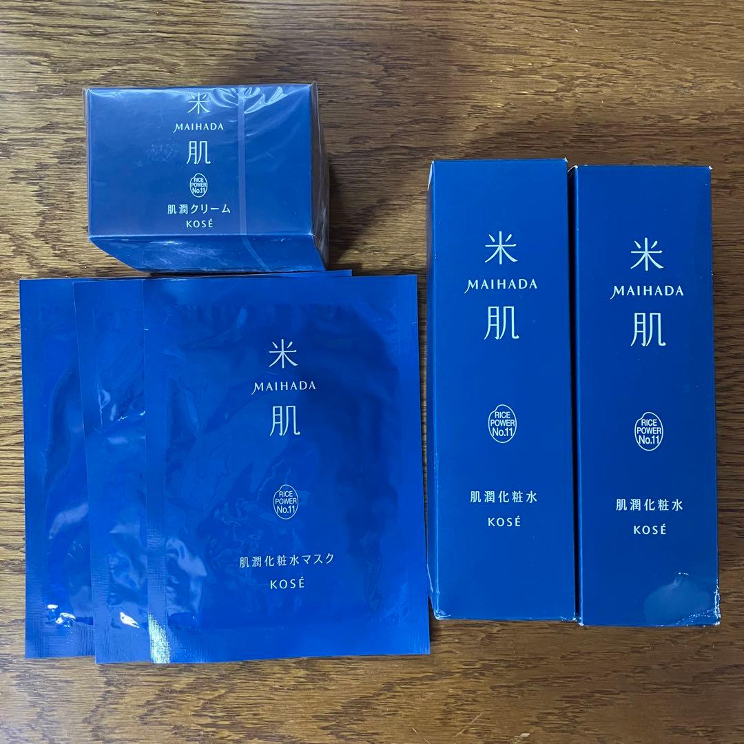 米肌 肌潤化粧水 肌潤クリーム 肌潤化粧水マスク セット