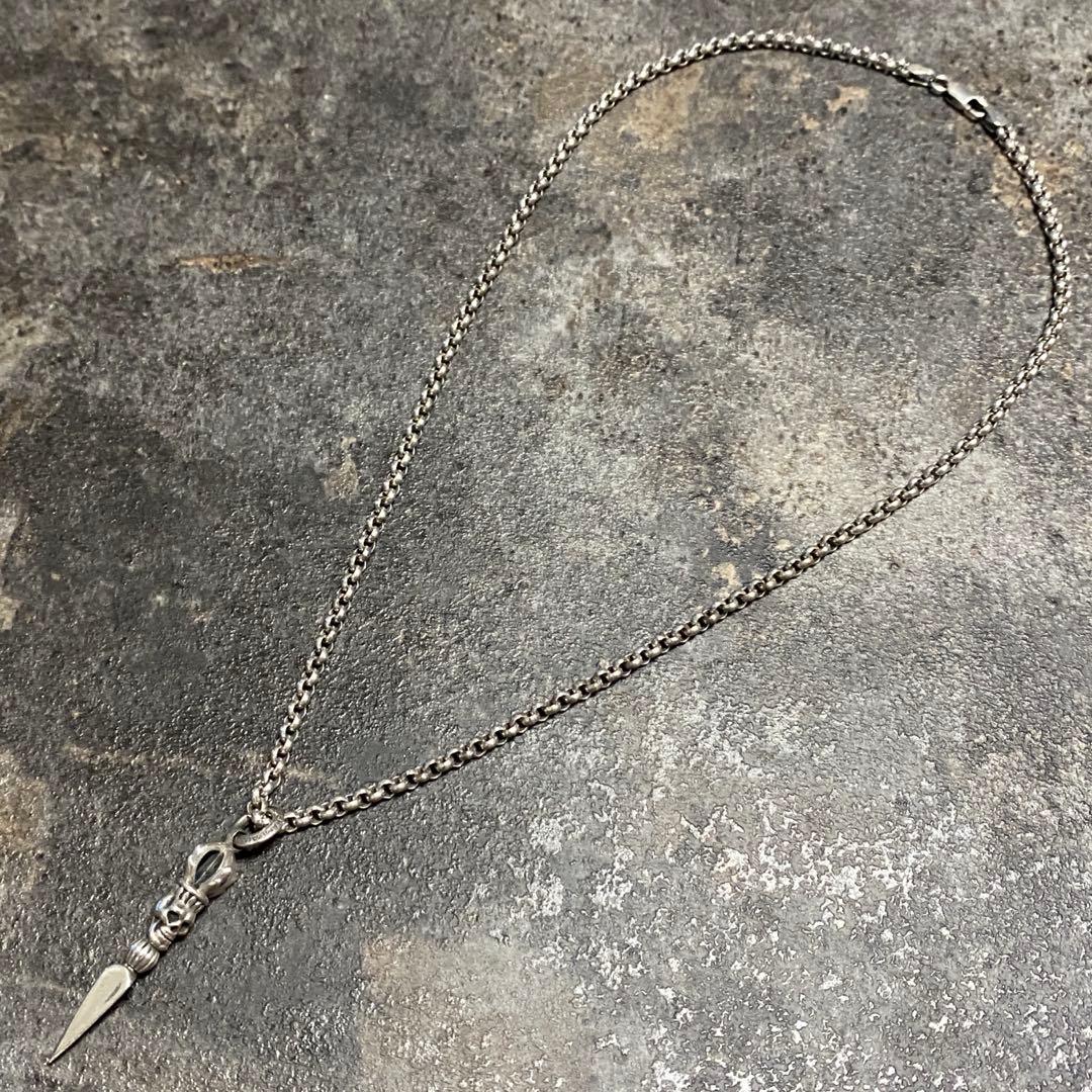 廃盤 SHAMBALLA シャンバラ スカル ダガー ペンダント ネックレス