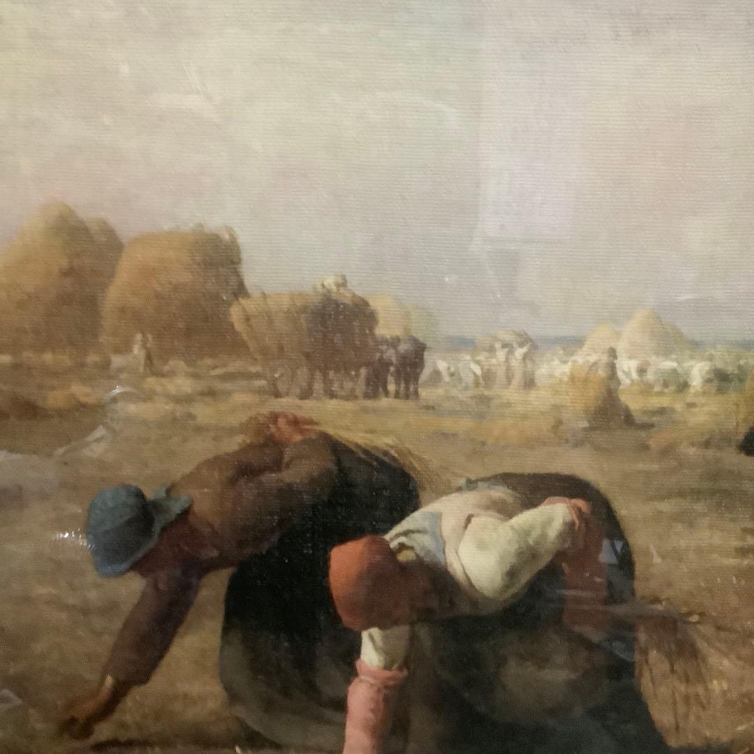 ジャン=フランソワ・ミレー 「落穂拾い」 名画 複製絵画 高級額装