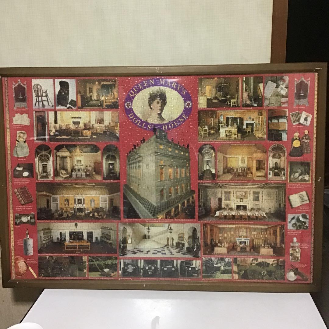 ジグソーパズル　QUEEN MARYS DOLLS HOUSE 木枠付き　完成品