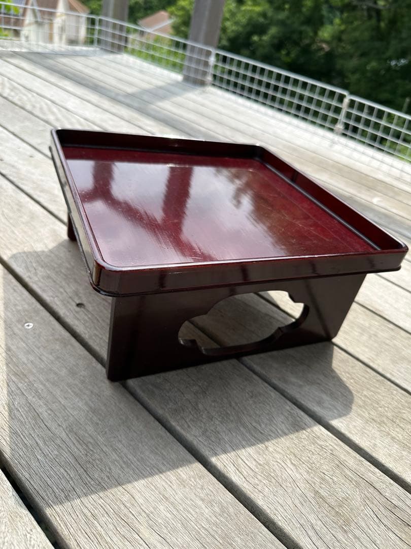 木曽漆器　春慶塗　お膳　8客