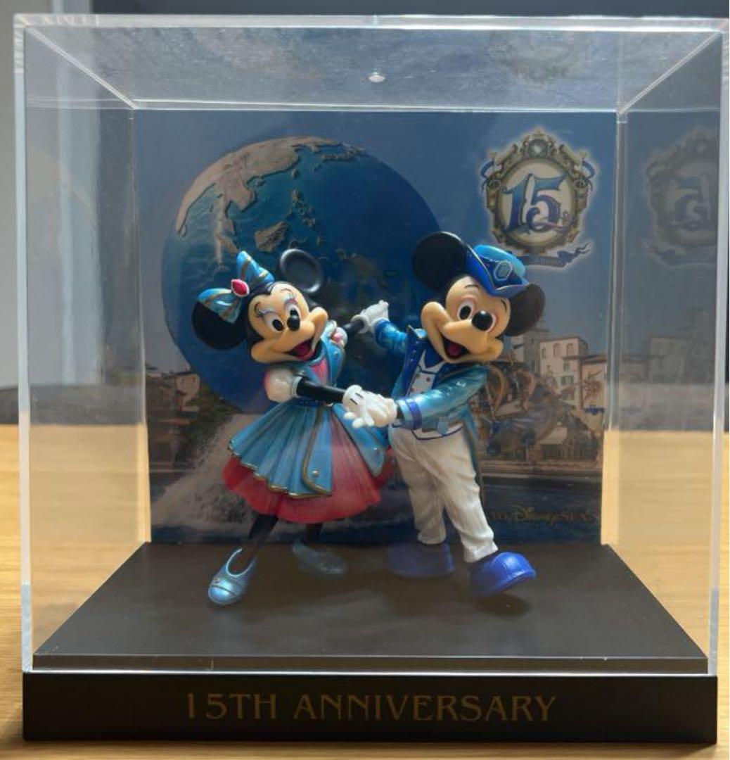 ディズニーシー15周年 ミッキー&ミニーフィギュアリン
