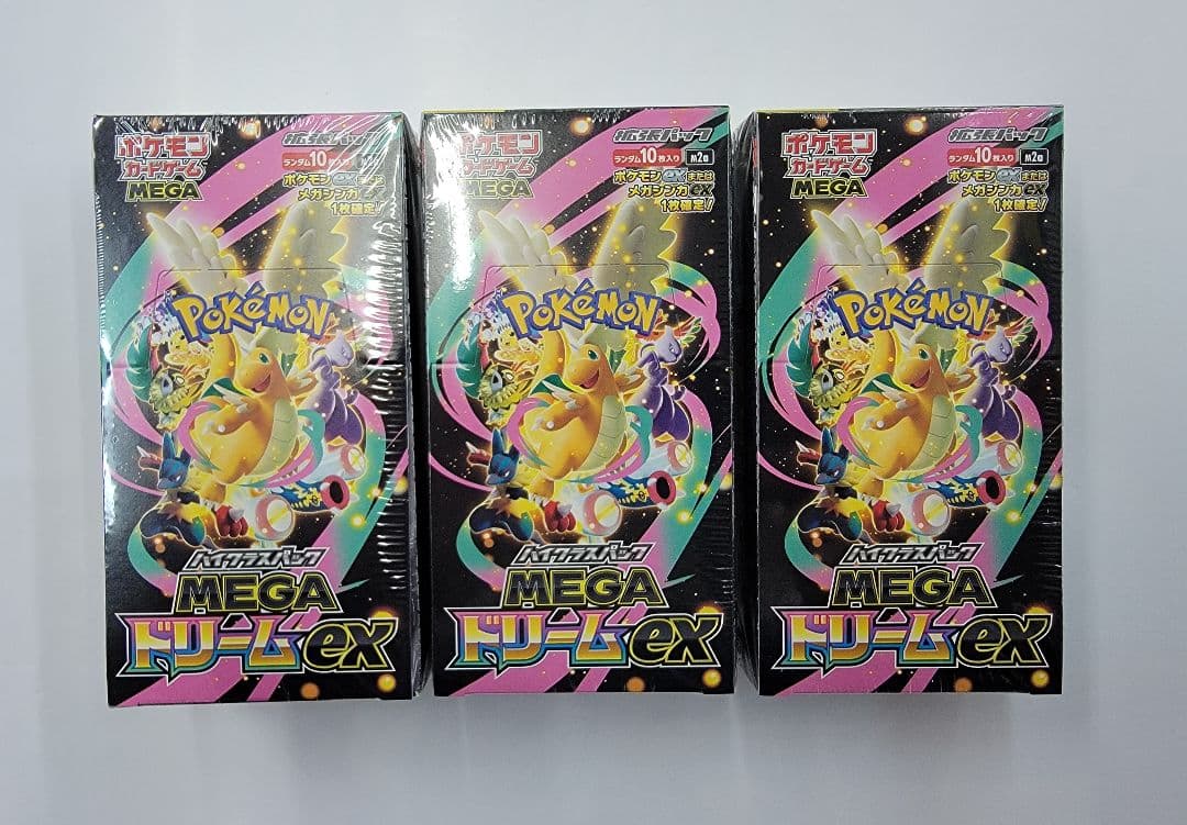 シュリンク付き ポケモンカード MEGA ドリームex 3BOX ポケモンカードゲーム MEGAドリームex 3BOX シュリンク付｜Yahoo