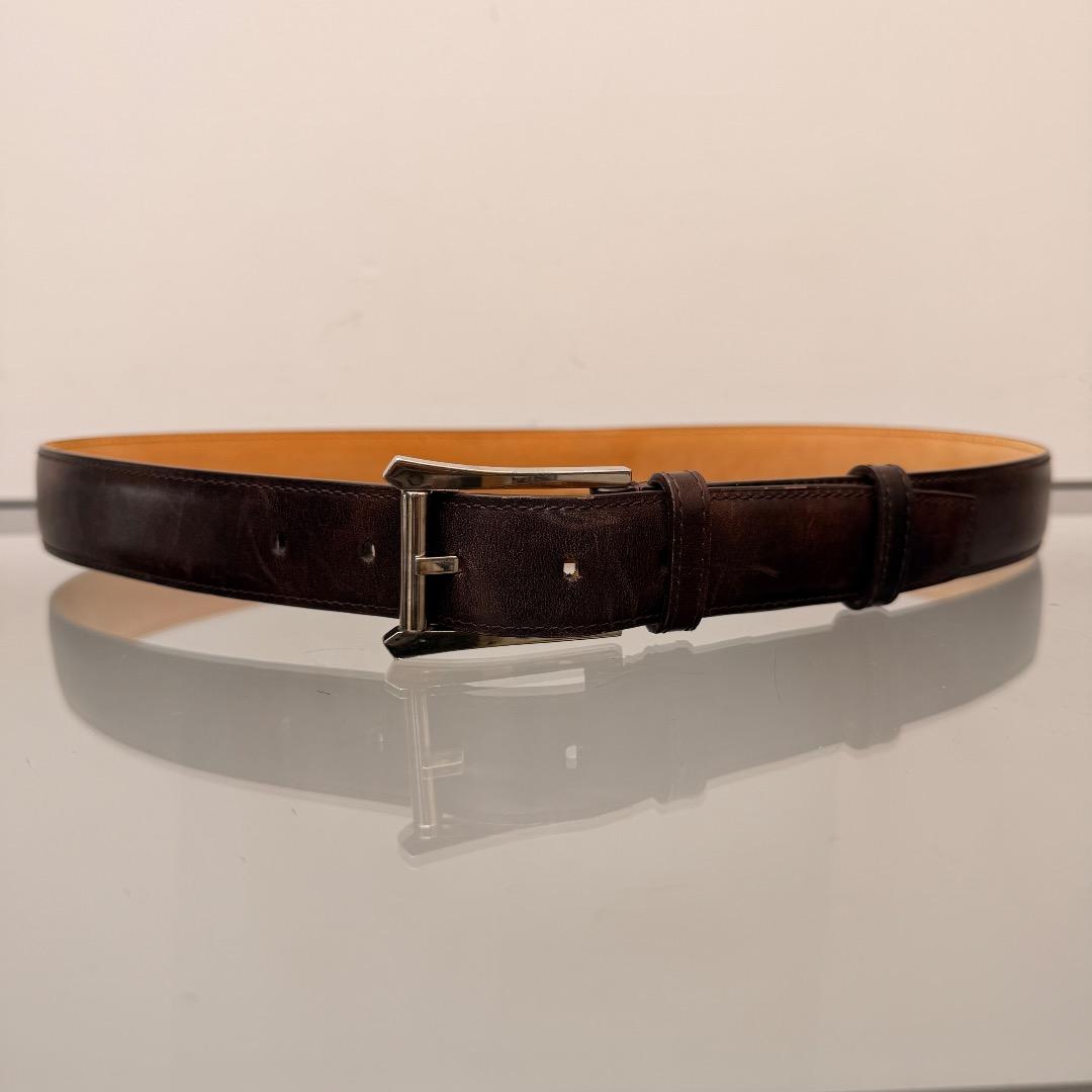 ジョンロブ JOHN LOBB ベルト カーフ ブラウン 90 レザーベルト - メルカリ
