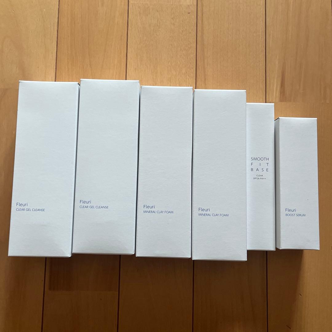 Fleuri クリアジェルクレンジング & ミネラルクレイフォーム 2セット