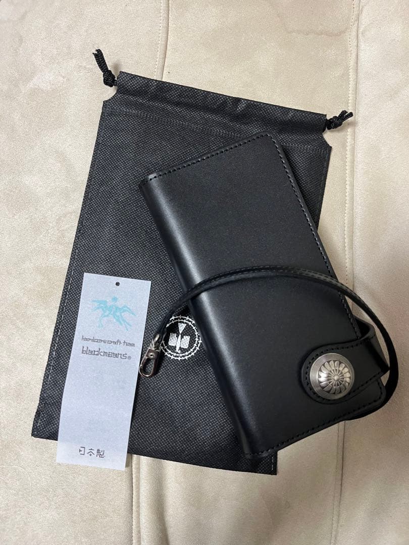 blackmeans ブラックレザー長財布