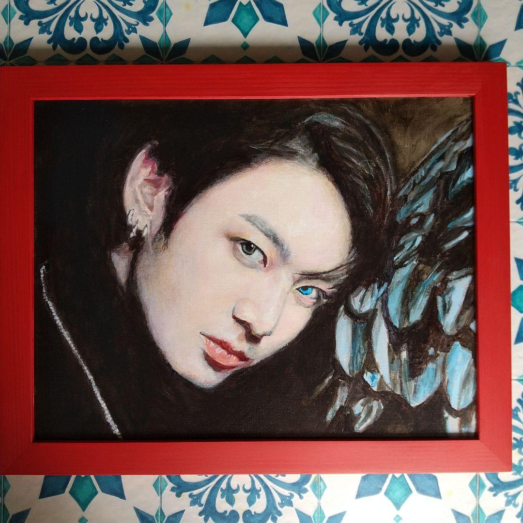 油絵 人物画 6号