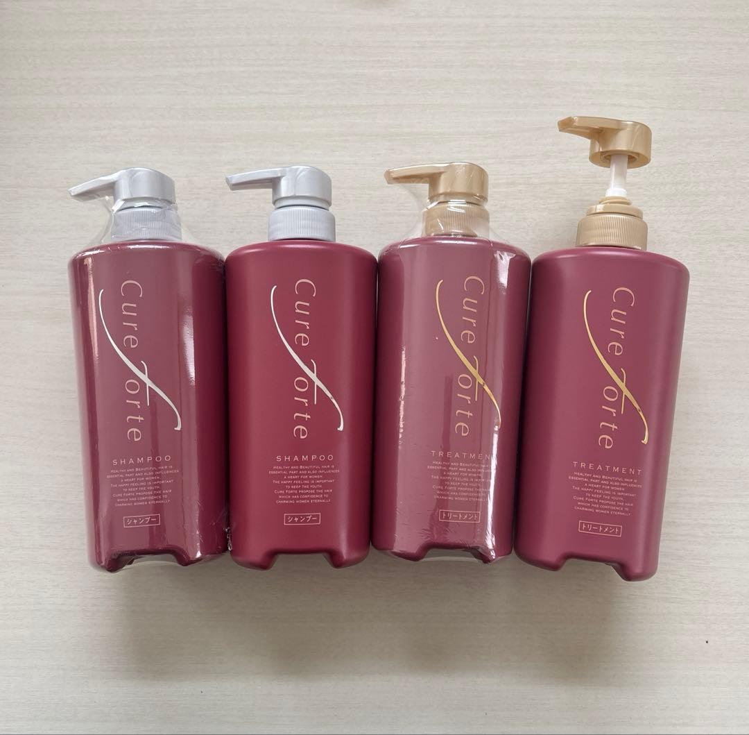 キュアフォルテ シャンプー トリートメント600ml 4本セット キュアフォルテ シャンプー & トリートメントセット 600mlの通販 by