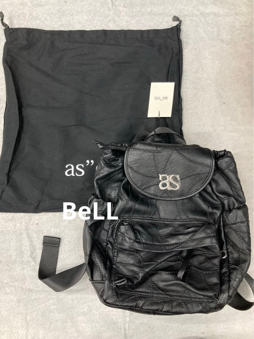 ASON リュックバックパック レザー ブラック