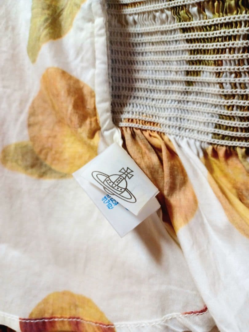 ヴィヴィアンウエストウッド 1997コレクション ピーチ柄シャーリング