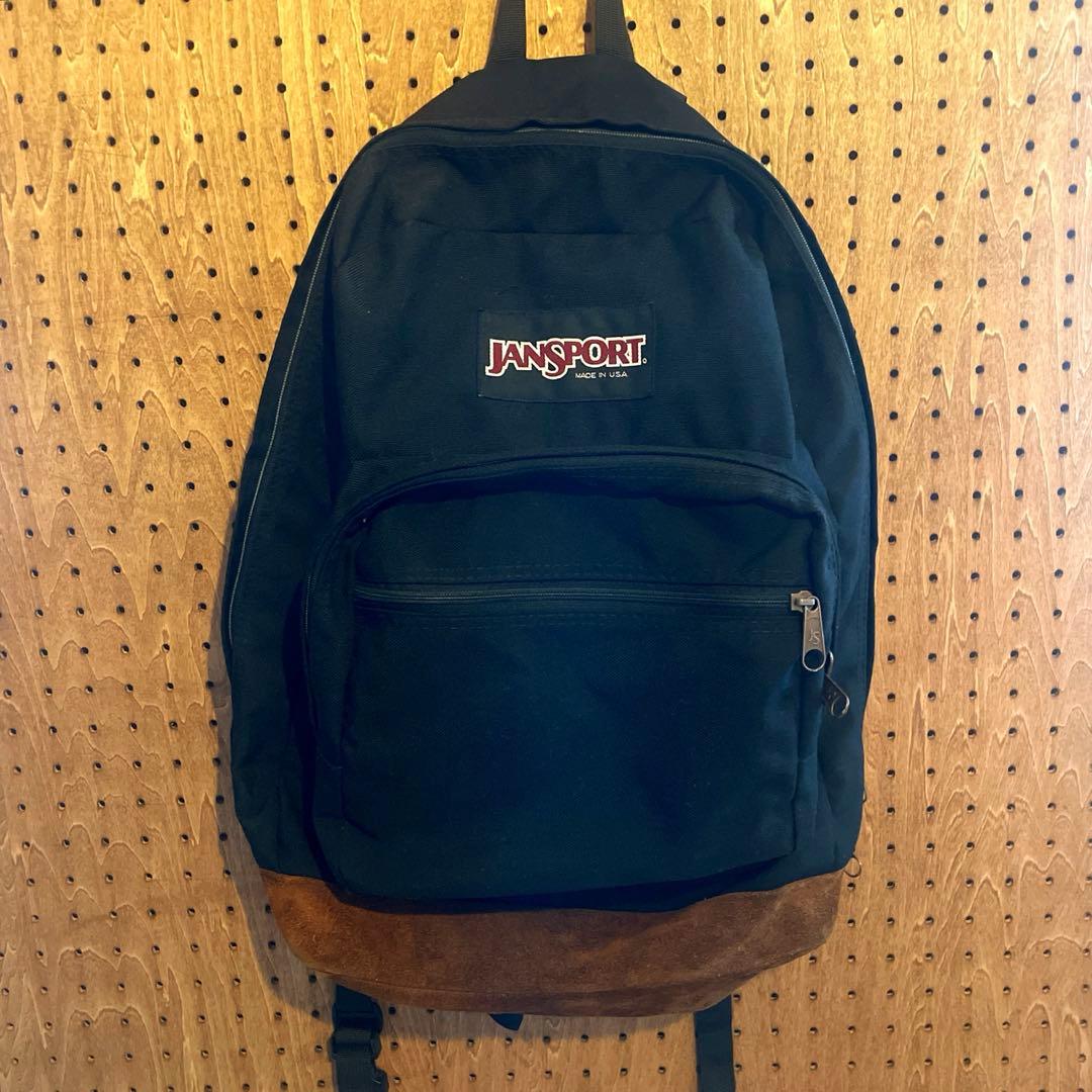 希少　JANSPORT　USA製　レザーボトム　ビンテージ