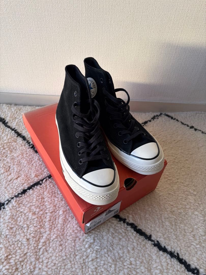 CONVERSE CT70 ブラック ハイカット25.5cm スウェード