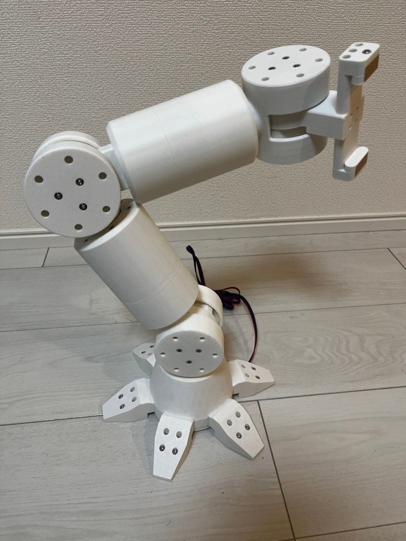 卓上6軸ロボティクス　3Dプリンター製
