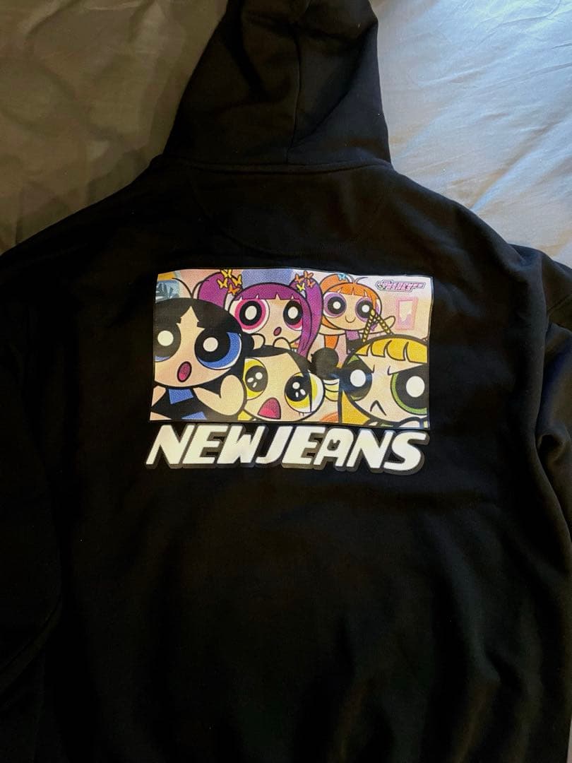 最終値下げ】Newjeans × パワーパフガールズ パーカー 黒 XL - メルカリ