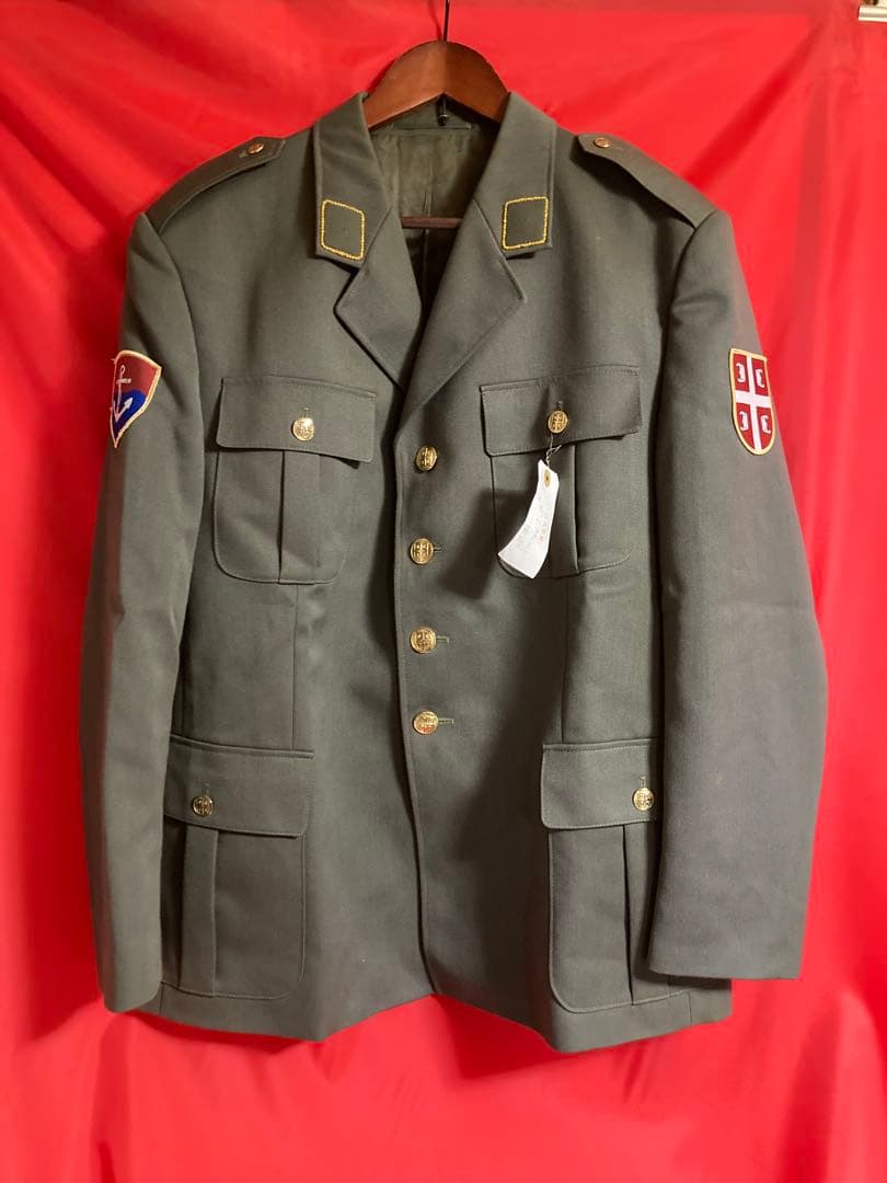 セルビア陸軍オフィサージャケット 河川艦隊 Lサイズ 実物中古