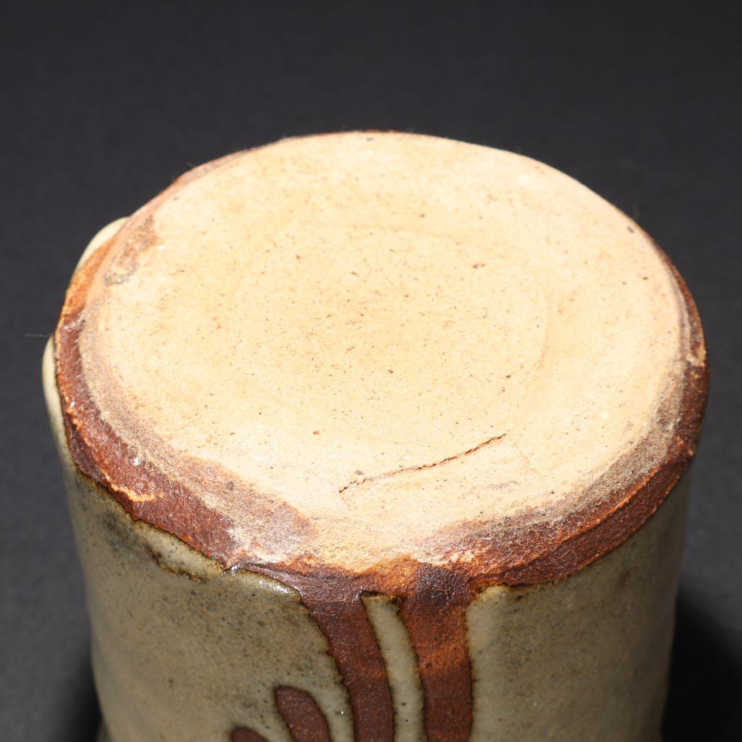 浜田庄司 白釉抜絵筆立て 人間国宝 R1614K2 - メルカリ