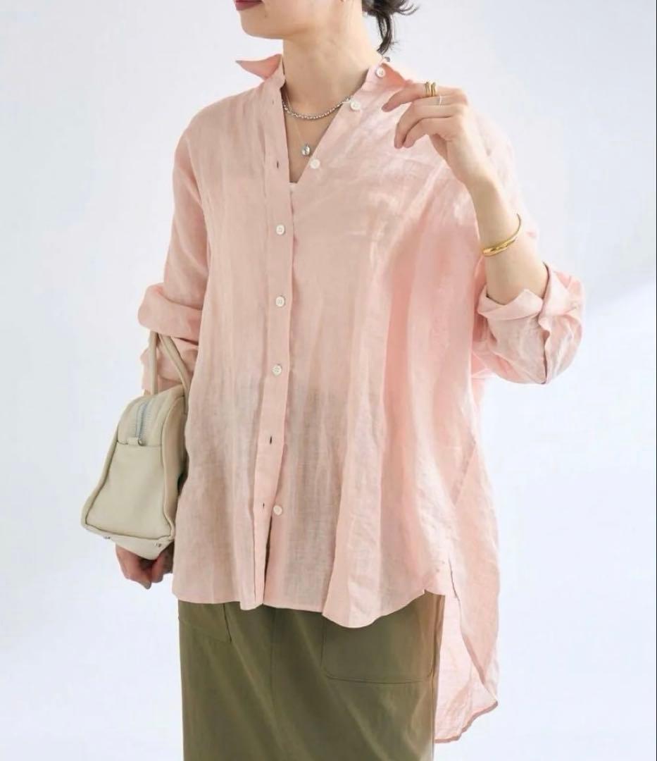 RIVE DROITE｜リヴドロワ　リネンワイドシャツ