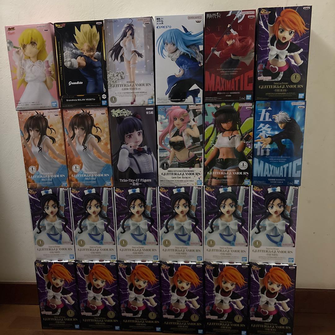 長箱セット　プリキュア　アルベド　五条悟　トラブル　ベジータなど24個セット