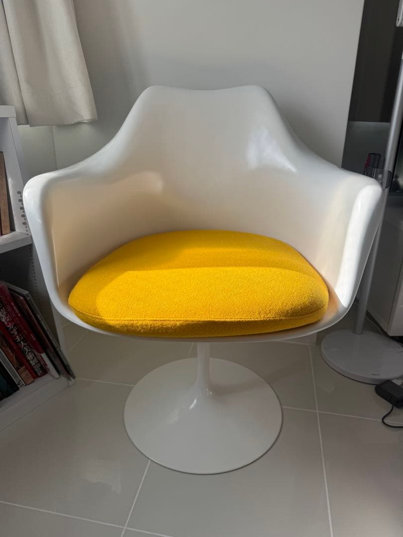 【難あり】Knoll チューリップアームチェア 回転式 ビンテージ ノール / Knoll チューリップチェア ダイニングチェア エーロ