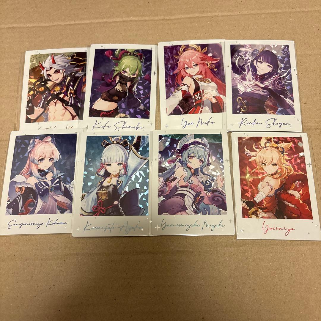 原神fes 2026 チェキ トレカ カード 箔押し 稲妻 - メルカリ