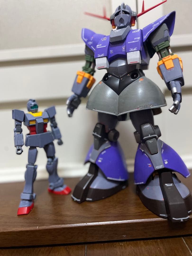 1/144HGジオング改造塗装完成品(パーフェクトジオング風)オマケ付き