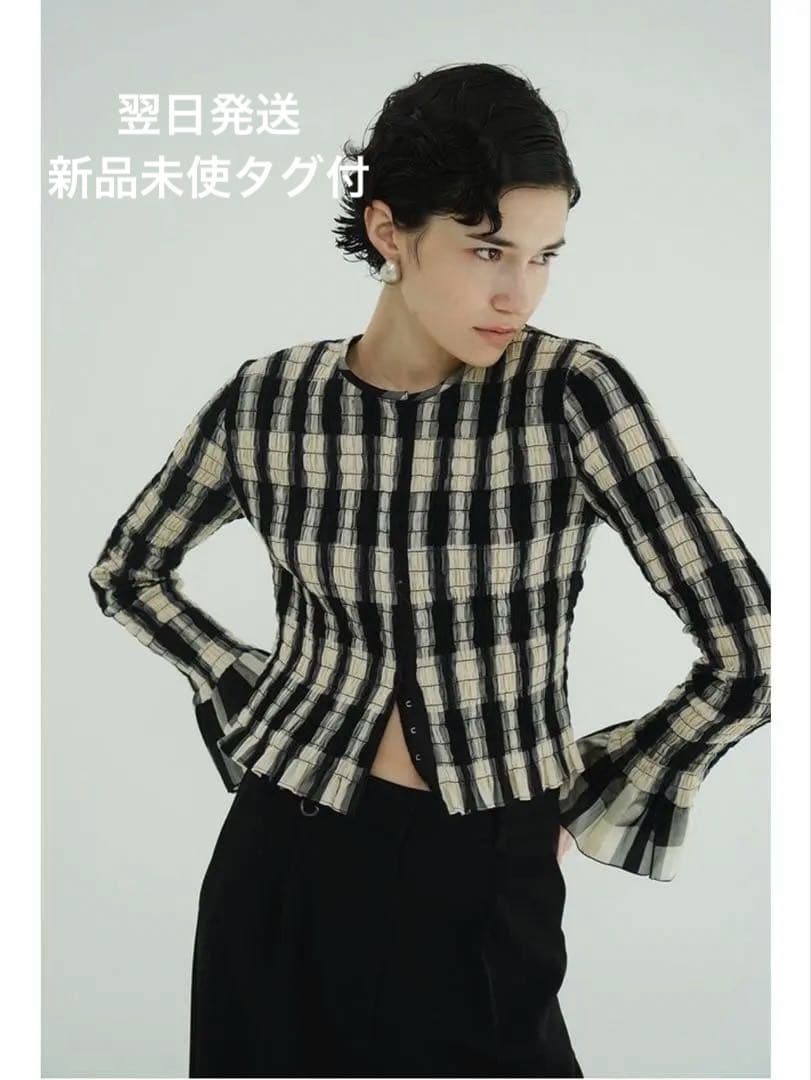 最終値下げCLANE SHIRRING DESIGN BLOUSE サンプル品