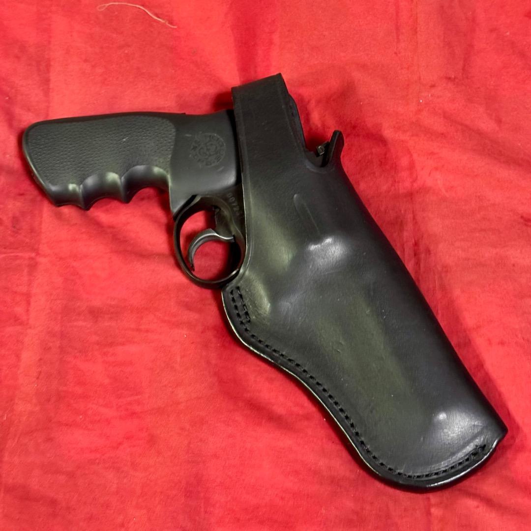 整備済 イーストA 革製 4インチ リボルバー用 ヒップ ホルスター 右利き用