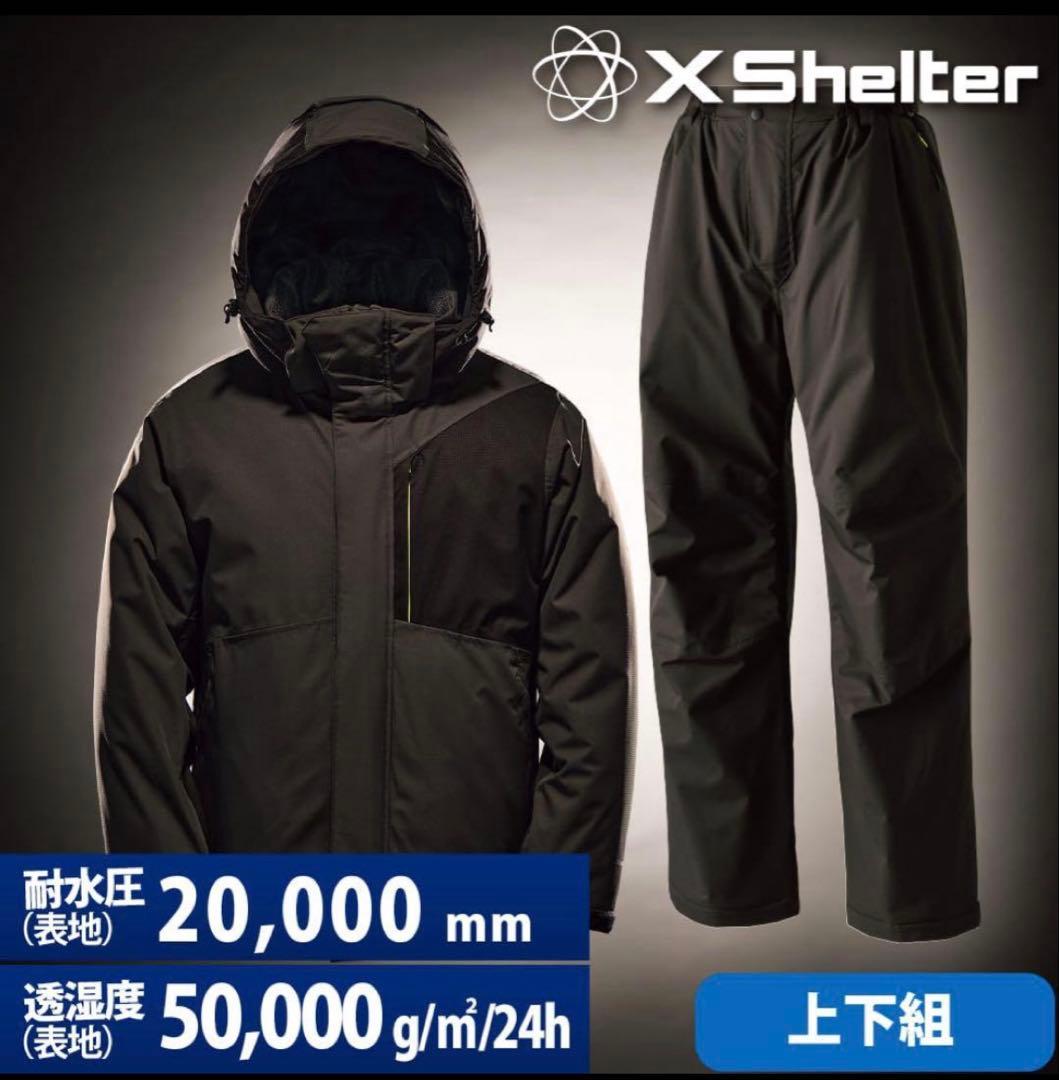 ワークマン　エックスシェルター　断熱αイージスプレミアム防水防寒スーツ　Mサイズ ワークマンライダーがチェック！「エックスシェルター断熱イージス