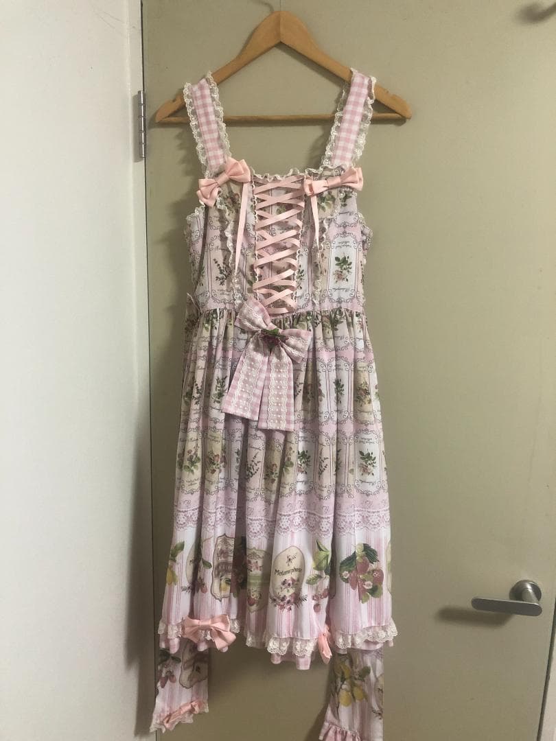 Vintage FruitバッスルJSK Innocent World｜ビクトリアンバッスルジャンパースカート（再販