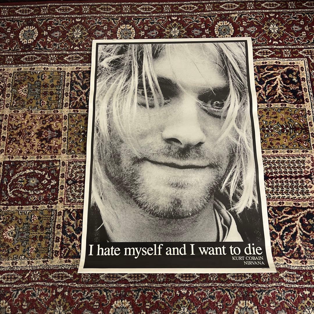 90s当時物◼︎英国製 カートコバーン nirvana ニルヴァーナ ポスター