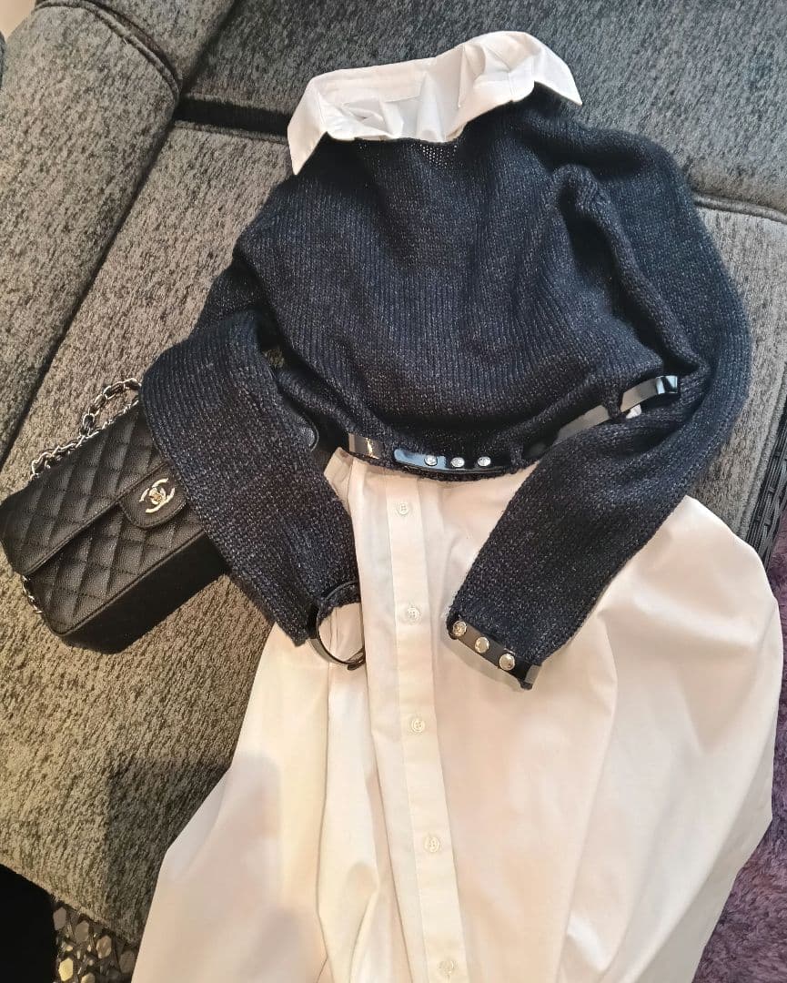 カリーナ　極美品　ココマークいっぱい　CHANEL シャネル　ニット