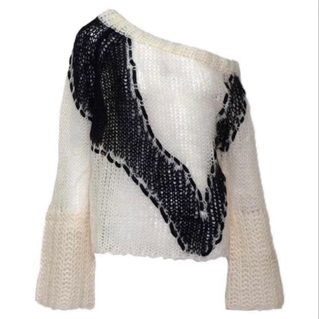 即完売品THEREDTHREAD S big symbol knit white