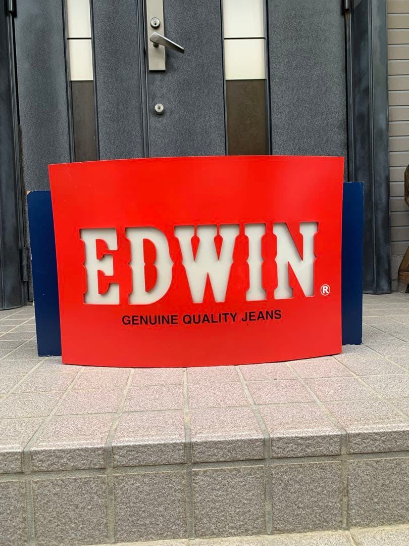 エドウィン　EDWIN 電飾看板　点灯確認ok品　大型照明