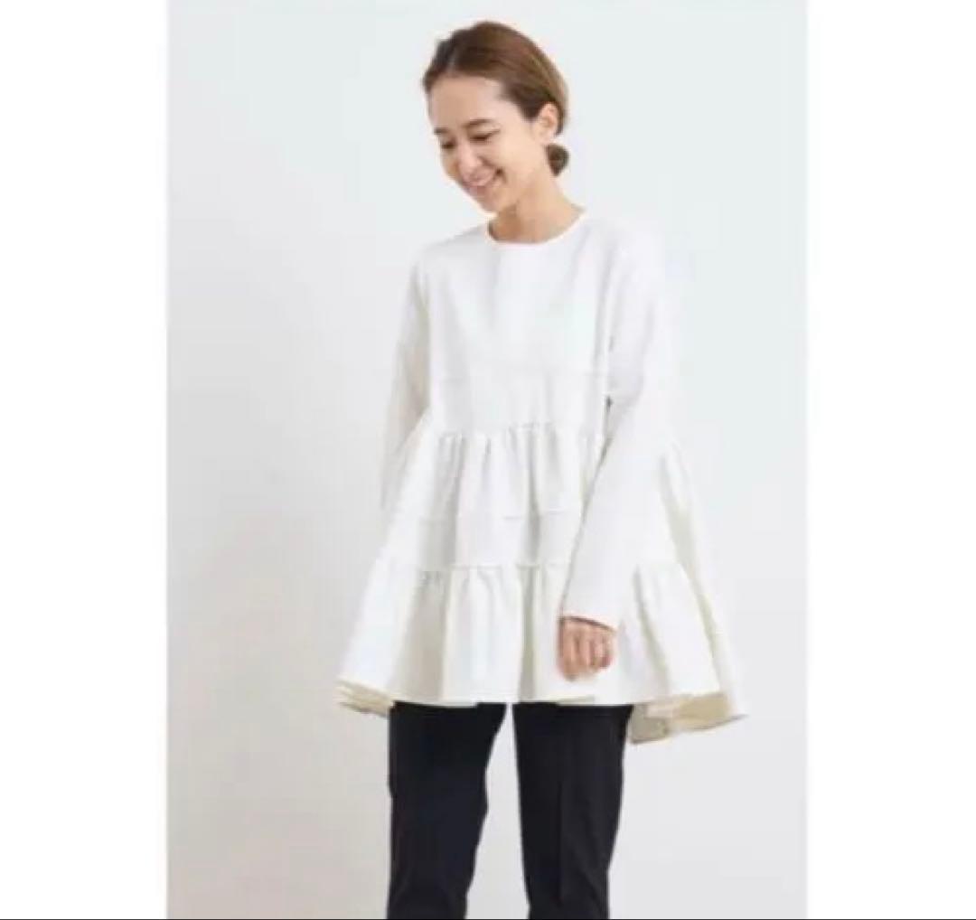 yori ぬくぬくヘムフリルブラウス