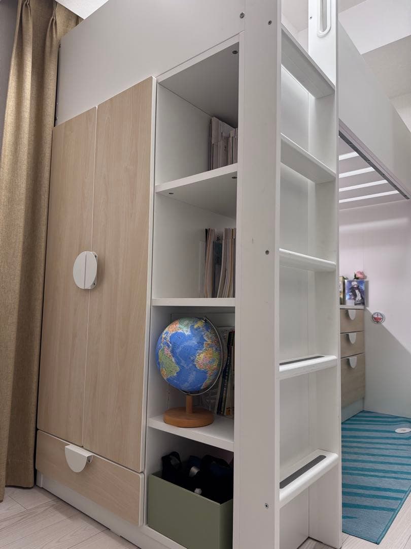 （値引）IKEAロフトベッド 引き出し・取手付き （引き取り限定）