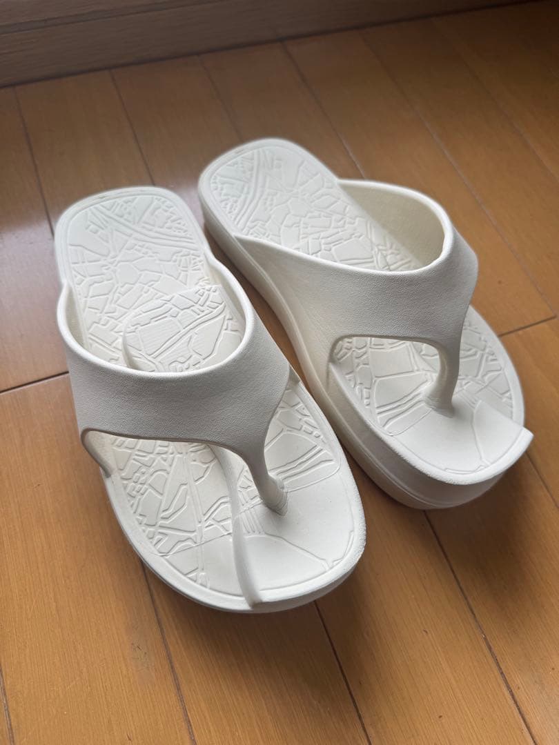 【美品】Rakubaki イージーサンダル ホワイト