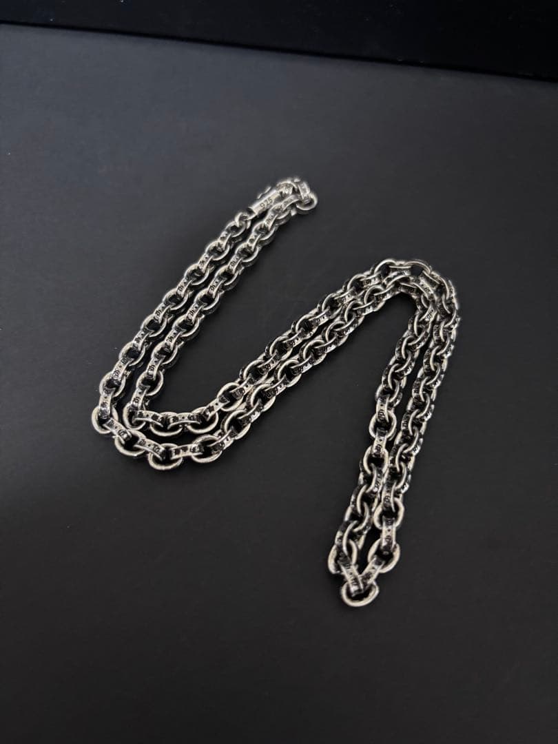 ネックレス ラージクロス ペーパーチェーン シルバー アクセサリー