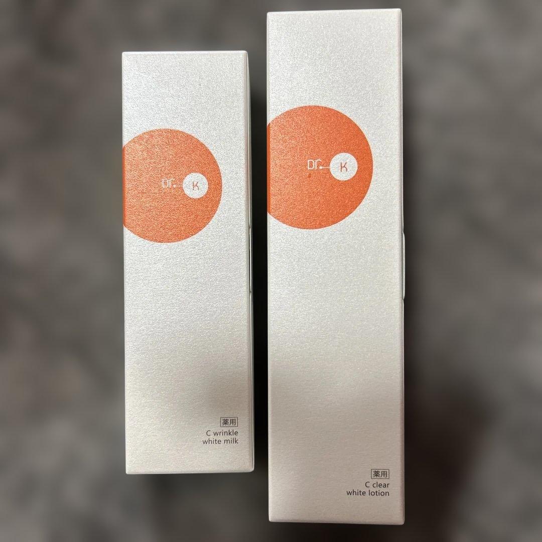 Dr.K クリアホワイトローション、　リンクルホワイトミルク Amazon | ドクターケイ(Dr.K)薬用Cリンクルホワイトミルク(医薬部外品