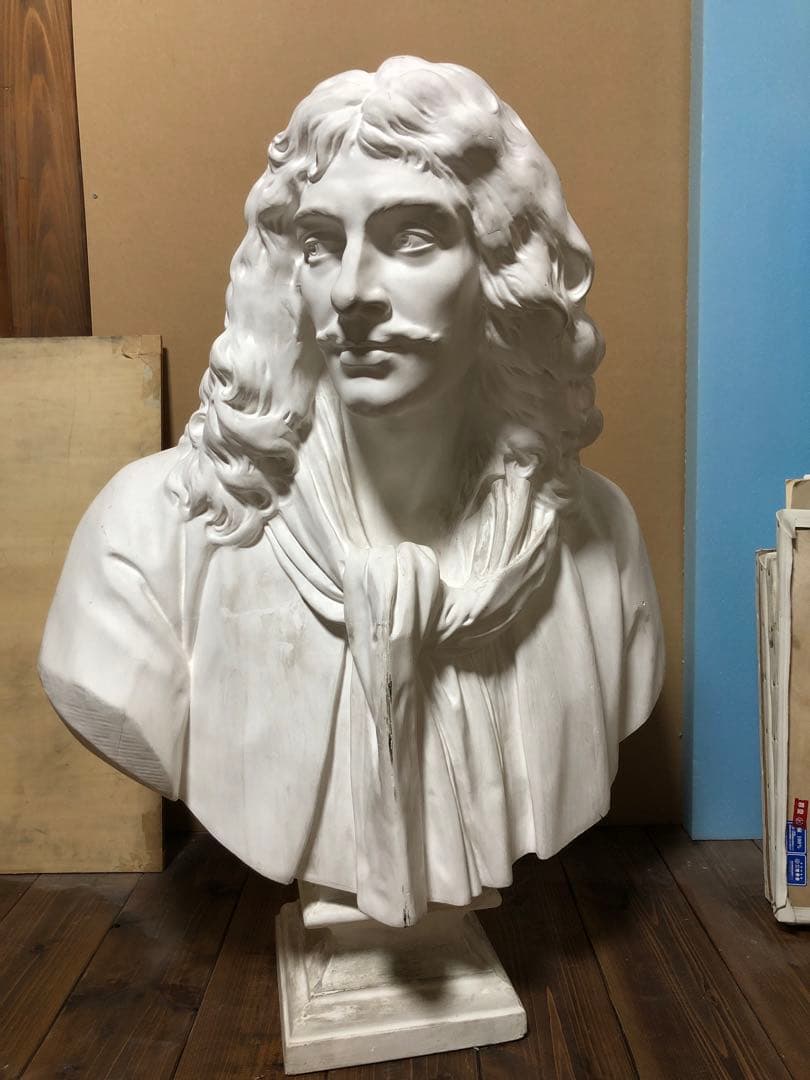 モリエール　胸像　石膏像（直接引き取り希望）