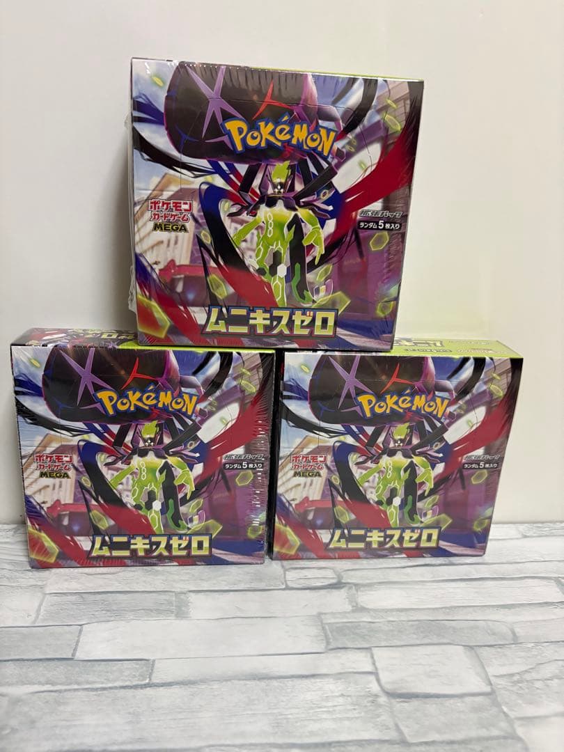 ポケモンカードゲーム　ムニキスゼロ　シュリンク付き　3BOX ポケモンカードゲーム ムニキスゼロ シュリンク付き3BOX - メルカリ