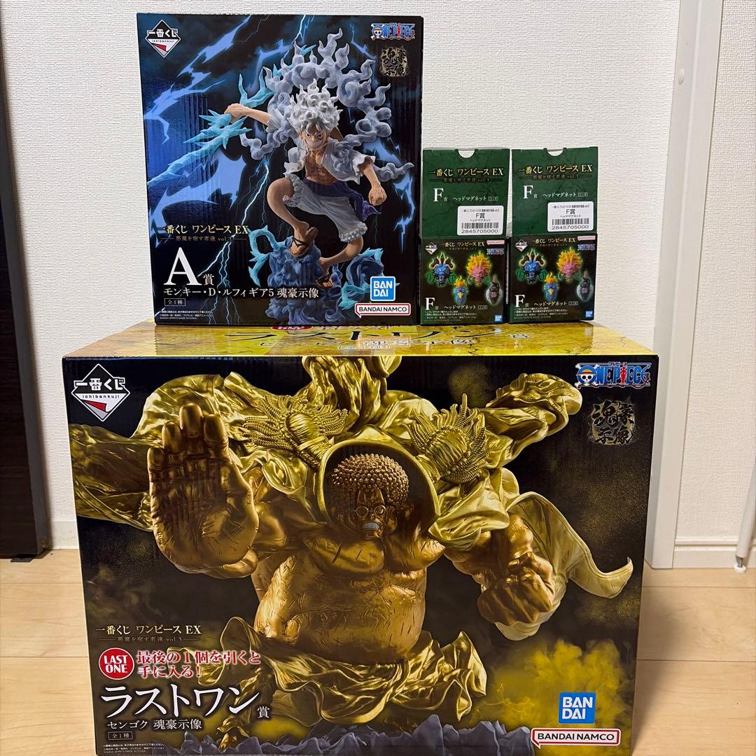 一番くじ ワンピースEX 悪魔を宿す者達 vol.3 A賞、F賞、ラストワン賞