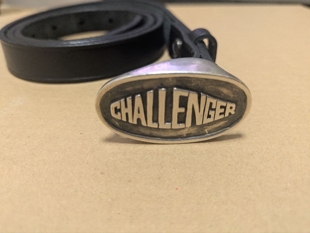 CHALLENGER - LEATHER BELT　黒　長瀬智也　中古品 新品未使用】CHALLENGER ベルト レザー ブラック 定価以下 - メルカリ