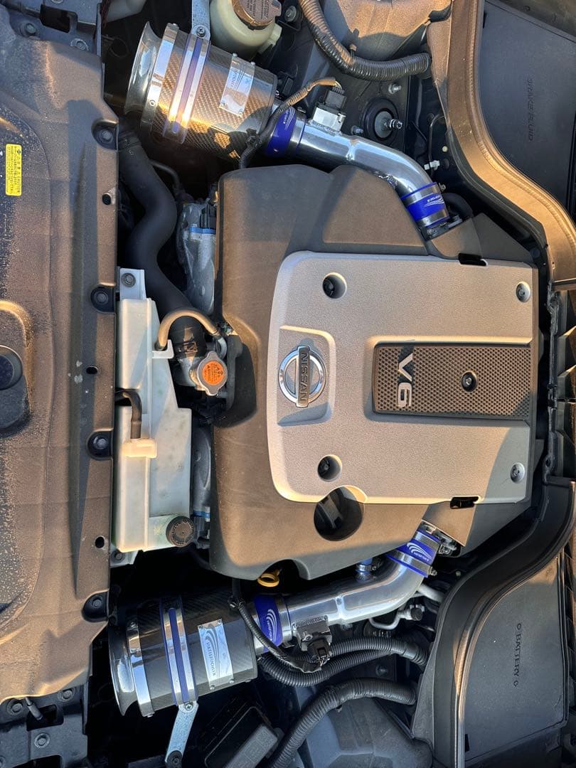 サティスファクション カーボン エアインテーク v36 スカイライン エアクリ