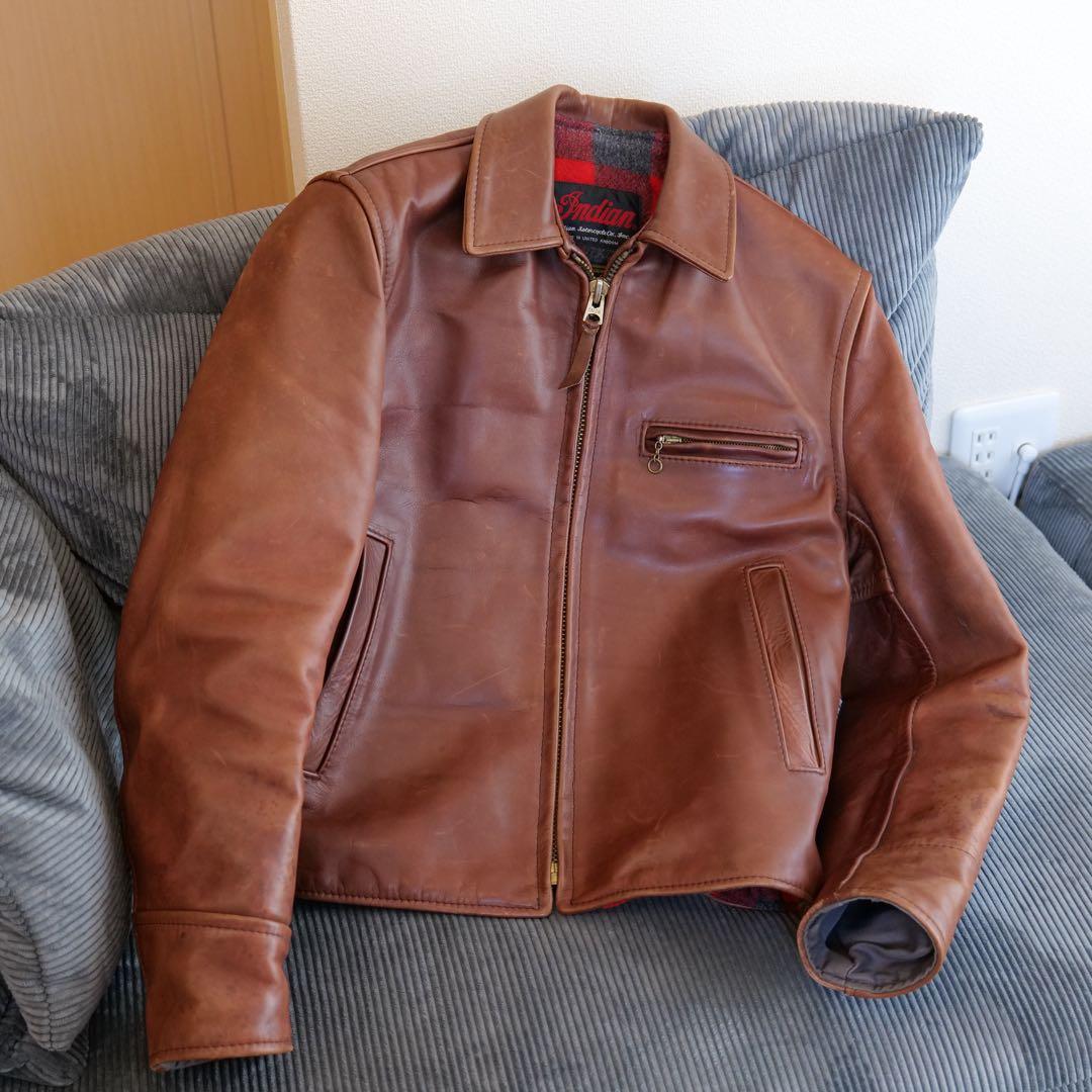 インディアン　レザージャケット　サイズ36