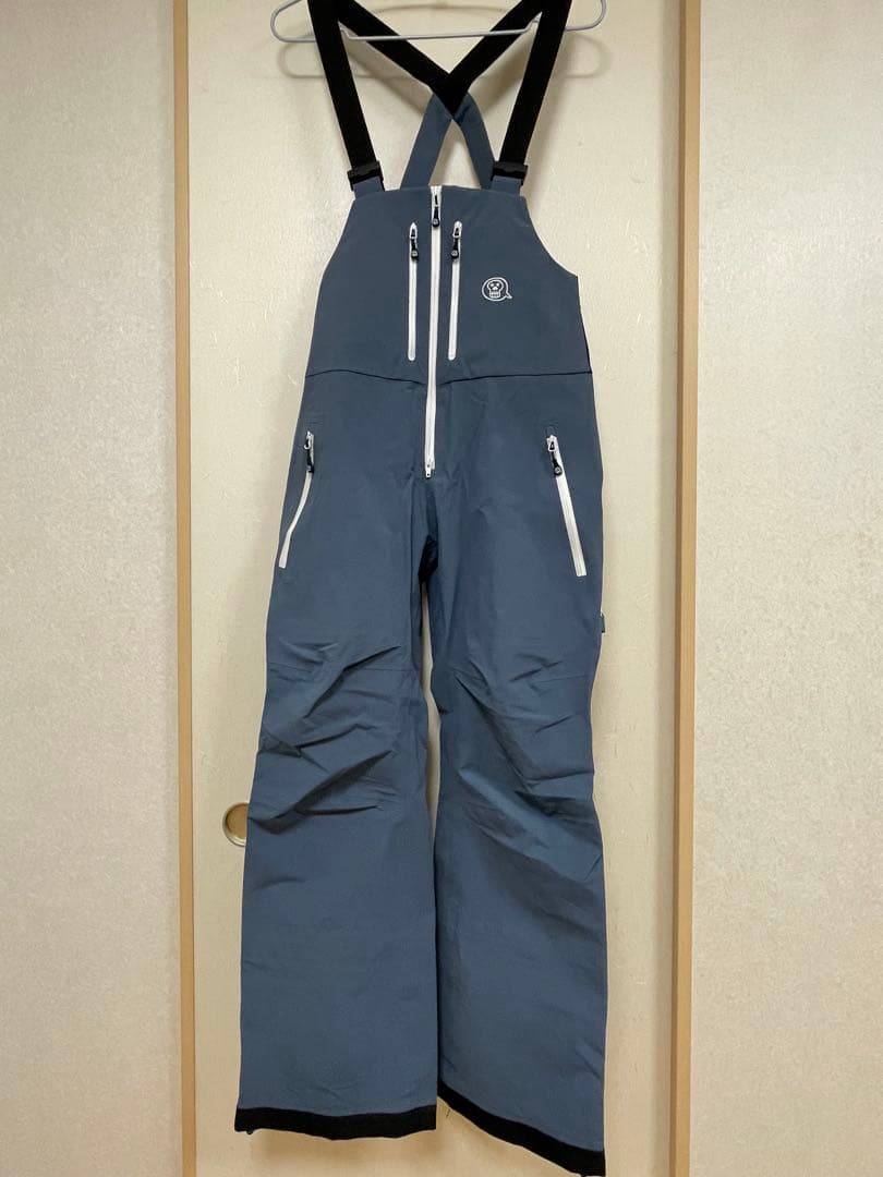 unfudge SMOKE BIB PANTS ブルーグレー