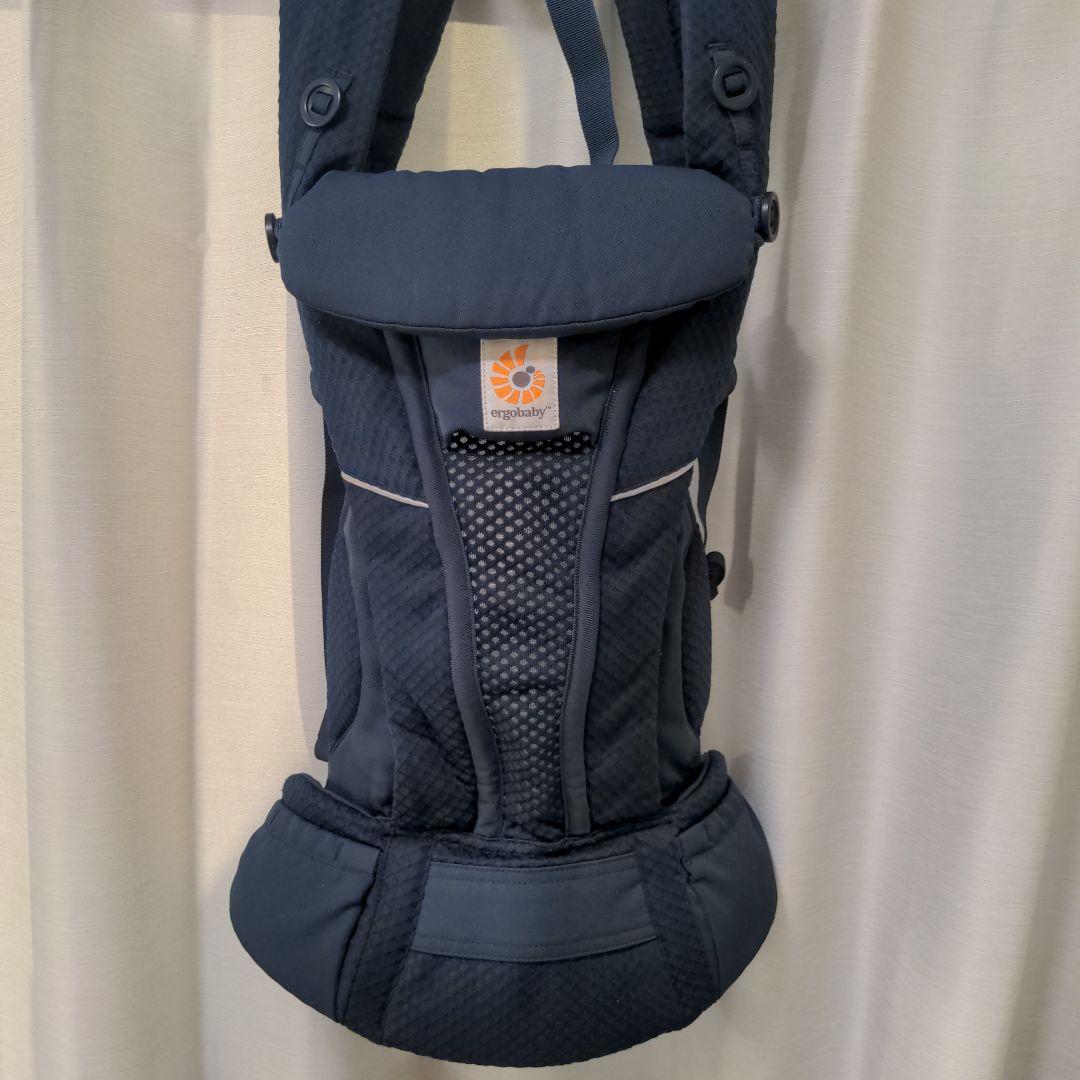 【美品】エルゴベビー オムニブリーズ ミッドナイトブルー 抱っこ紐