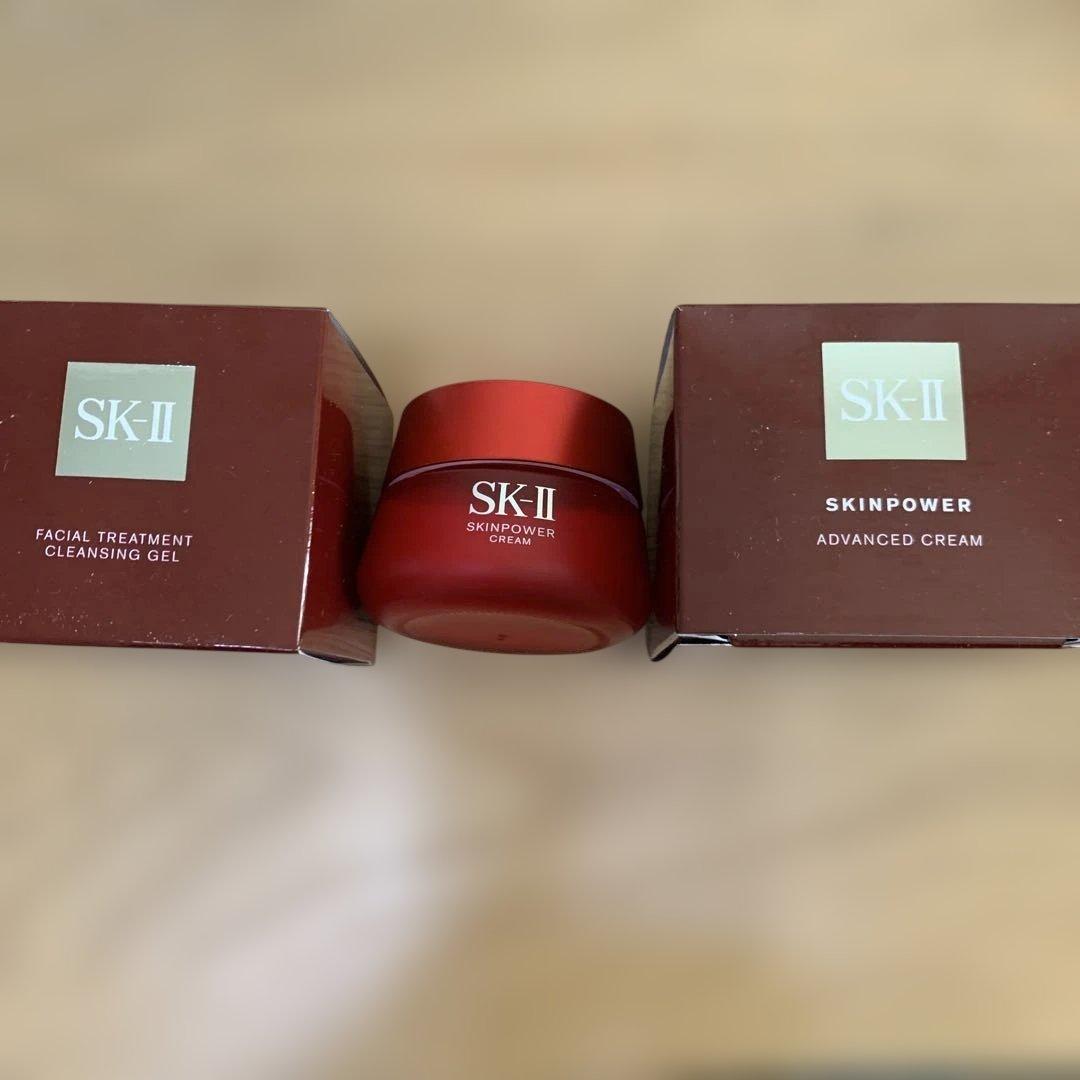 SK-II アドバンスクリーム&スキンパワークリーム&クレンジングジェル