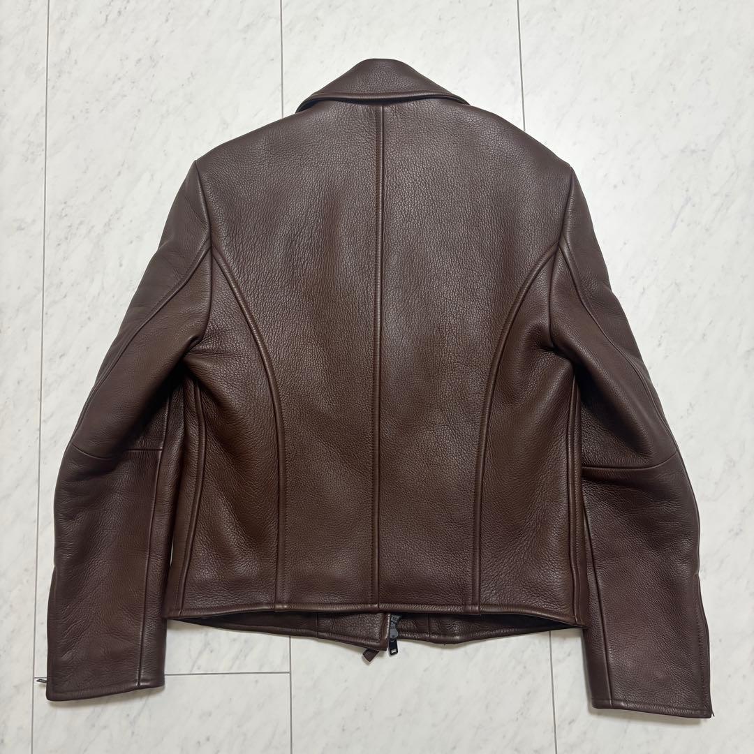187万✨Brioni エルクレザー ライダース ブルゾン 中綿入 54 XL - メルカリ